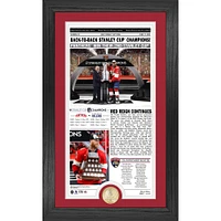 Highland Mint Florida Panthers 2025 Stanley Cup Champions 12" x 20" Front Page News Cover Bronze Coin Photo Mint