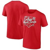 Men's Red Louisville Cardinals 2025 NCAA Baseball College World Series Bullpen Ace T-Shirt
