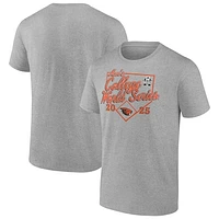 Men's Heather Gray Oregon State Beavers 2025 NCAA Baseball College World Series Bullpen Ace T-Shirt