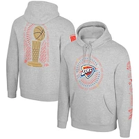 Unisex Stadium Essentials  Heather Gray Oklahoma City Thunder 2025 NBA Finals Champions Chosen One Pullover Hoodie