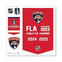 Florida Panthers 2025 Stanley Cup Champions 28" x 50" Banner Repositionable Wall Decal Set