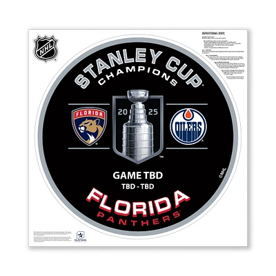 Florida Panthers 2025 Stanley Cup Champions 28" Match Up Repositionable Wall Decal