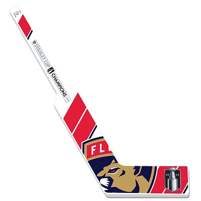 Florida Panthers 2025 Stanley Cup Champions Mini Wood Goalie Stick