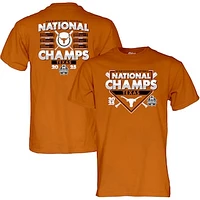 Unisex Blue 84  Texas Orange Longhorns 2025 NCAA Softball Women's College World Series Champions Schedule T-Shirt