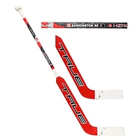 Jordan Binnington Canada Practice-Used Red True Stick from Warm-Ups during the 2025 4 Nations Face-Off