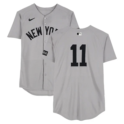 Anthony Volpe New York Yankees Game-Used #11 Gray Nike Jersey vs. Seattle Mariners on May 14, 2025