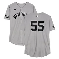 Carlos Rodón New York Yankees Game-Used #55 Gray Nike Jersey vs. Athletics on May 10, 2025