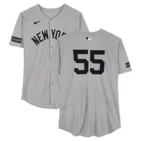 Carlos Rodón New York Yankees Game-Used #55 Gray Nike Jersey vs. Athletics on May 10, 2025