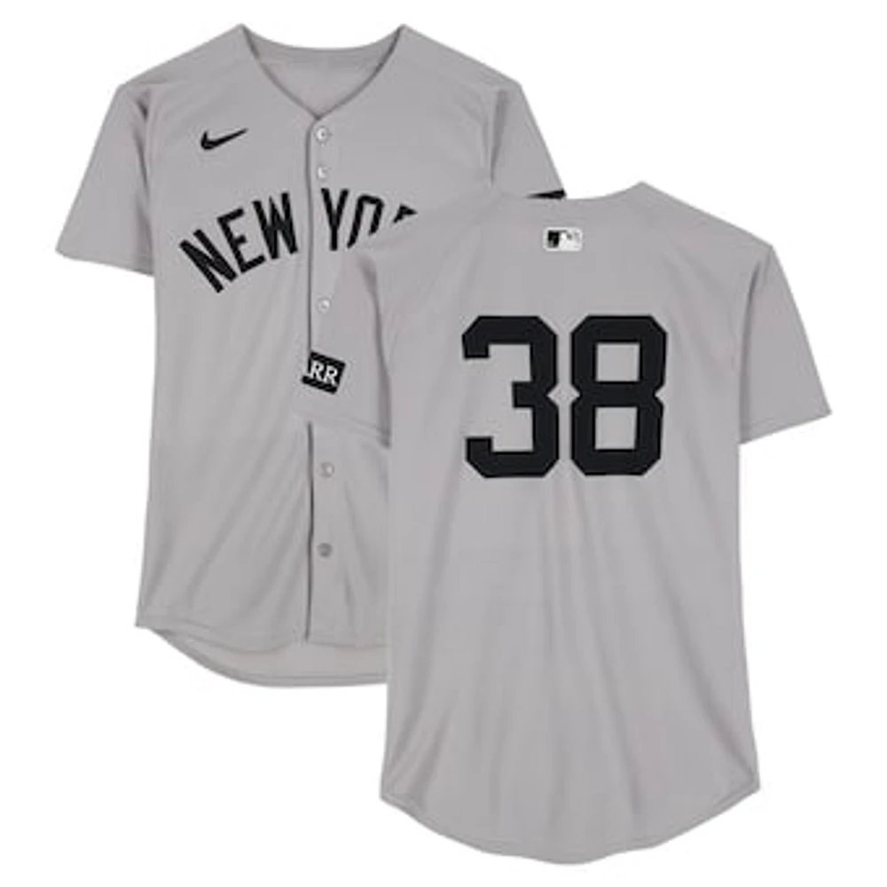 Devin Williams New York Yankees Player-Worn #38 Gray Nike Jersey vs. Seattle Mariners on May 14, 2025