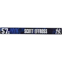 Scott Effross New York Yankees Player-Issued #57 Navy Nameplate from 2025 MLB Spring Training