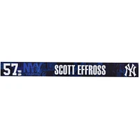 Scott Effross New York Yankees Player-Issued #57 Navy Nameplate from 2025 MLB Spring Training