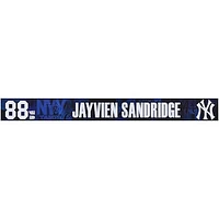 Jayvien Sandridge New York Yankees Player-Issued #88 Navy Nameplate from 2025 MLB Spring Training