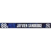 Jayvien Sandridge New York Yankees Player-Issued #88 Navy Nameplate from 2025 MLB Spring Training