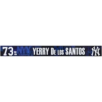 Yerry De Los Santos New York Yankees Player-Issued #73 Navy Nameplate from 2025 MLB Spring Training