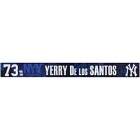 Yerry De Los Santos New York Yankees Player-Issued #73 Navy Nameplate from 2025 MLB Spring Training