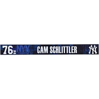 Cam Schlittler New York Yankees Player-Issued #76 Navy Nameplate from 2025 MLB Spring Training