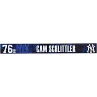 Cam Schlittler New York Yankees Player-Issued #76 Navy Nameplate from 2025 MLB Spring Training