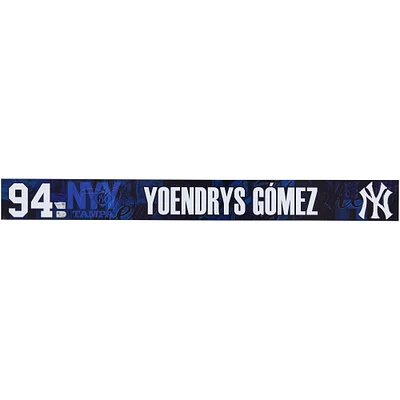 Yoendrys Gomez New York Yankees Player-Issued #94 Navy Nameplate from 2025 MLB Spring Training