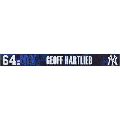 Geoff Hartlieb New York Yankees Player-Issued #64 Navy Nameplate from 2025 MLB Spring Training
