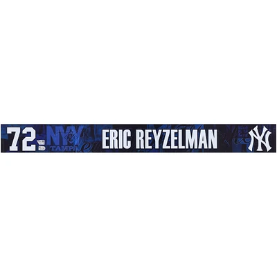 Eric Reyzelman New York Yankees Player-Issued #72 Navy Nameplate from 2025 MLB Spring Training