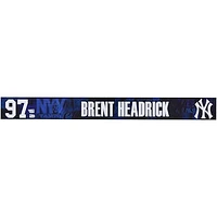 Brent Headrick New York Yankees Player-Issued #97 Navy Nameplate from 2025 MLB Spring Training
