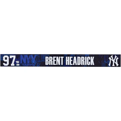 Brent Headrick New York Yankees Player-Issued #97 Navy Nameplate from 2025 MLB Spring Training