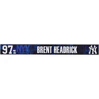Brent Headrick New York Yankees Player-Issued #97 Navy Nameplate from 2025 MLB Spring Training