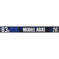 Michael Arias New York Yankees Player-Issued #83 Navy Nameplate from 2025 MLB Spring Training