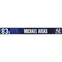 Michael Arias New York Yankees Player-Issued #83 Navy Nameplate from 2025 MLB Spring Training