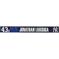 Jonathan Loáisiga New York Yankees Player-Issued #43 Navy Nameplate from 2025 MLB Spring Training