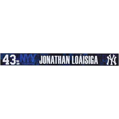 Jonathan Loáisiga New York Yankees Player-Issued #43 Navy Nameplate from 2025 MLB Spring Training