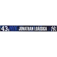 Jonathan Loáisiga New York Yankees Player-Issued #43 Navy Nameplate from 2025 MLB Spring Training