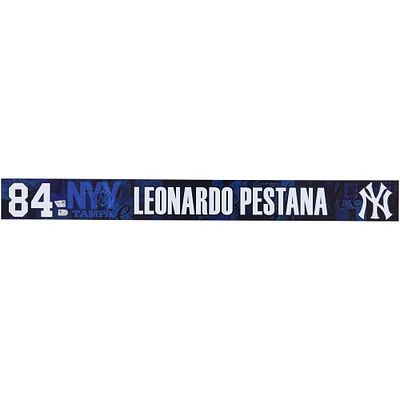 Leonardo Pestana New York Yankees Player-Issued #84 Navy Nameplate from 2025 MLB Spring Training