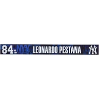 Leonardo Pestana New York Yankees Player-Issued #84 Navy Nameplate from 2025 MLB Spring Training
