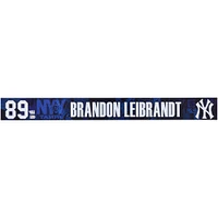 Brandon Leibrandt New York Yankees Player-Issued #89 Navy Nameplate from 2025 MLB Spring Training
