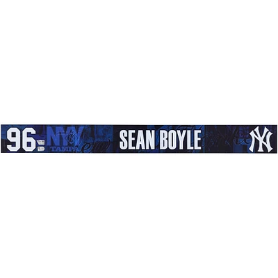 Sean Boyle New York Yankees Player-Issued #96 Navy Nameplate from 2025 MLB Spring Training