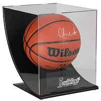 Chet Holmgren Oklahoma City Thunder Autographed Wilson Authentic Series Indoor/Outdoor Basketball with 2025 NBA Finals Champions Logo Curved Display Case