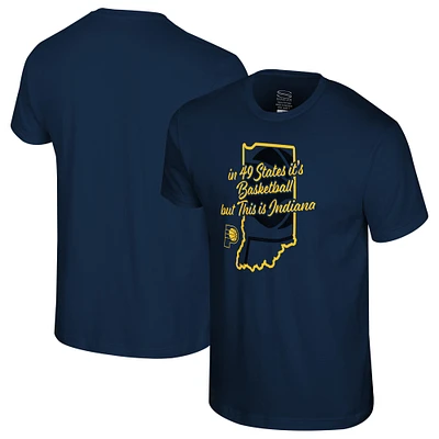 Unisex Stadium Essentials Navy Indiana Pacers Home State T-Shirt