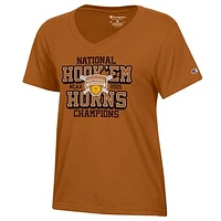 Women's Champion  Texas Orange Longhorns 2025 NCAA Softball College World Series Champions V-Neck T-Shirt