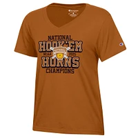 Women's Champion  Texas Orange Longhorns 2025 NCAA Softball College World Series Champions V-Neck T-Shirt