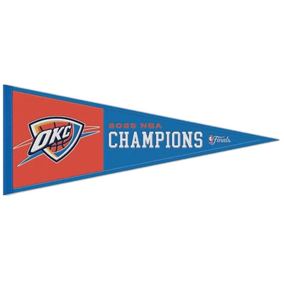 WinCraft Oklahoma City Thunder 2025 NBA Finals Champions 13" x 32" Wool Pennant