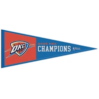 WinCraft Oklahoma City Thunder 2025 NBA Finals Champions 13" x 32" Wool Pennant
