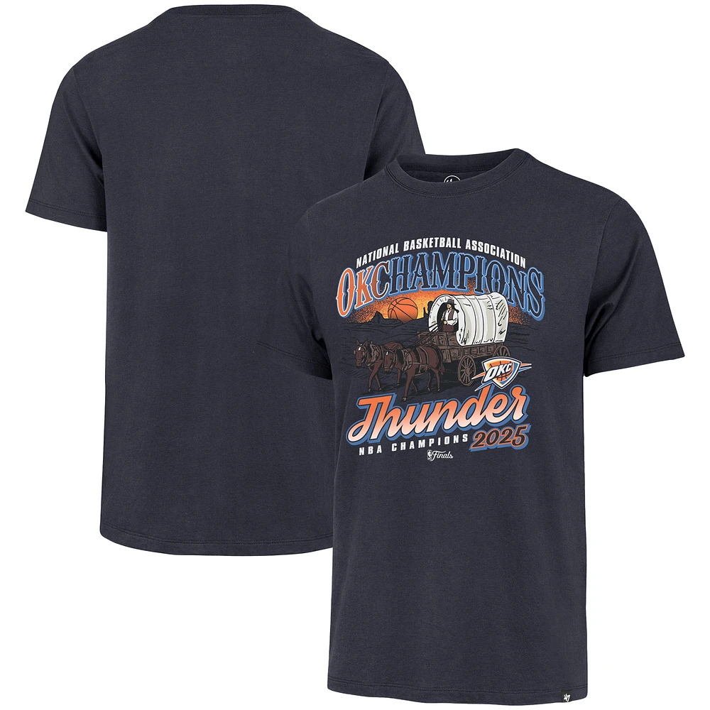 Men's '47 Navy Oklahoma City Thunder 2025 NBA Finals Champions Hometown Local Franklin T-Shirt