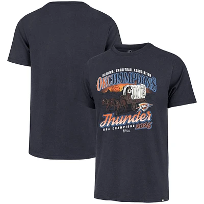 Men's '47  Navy Oklahoma City Thunder 2025 NBA Finals Champions Hometown Local Franklin T-Shirt