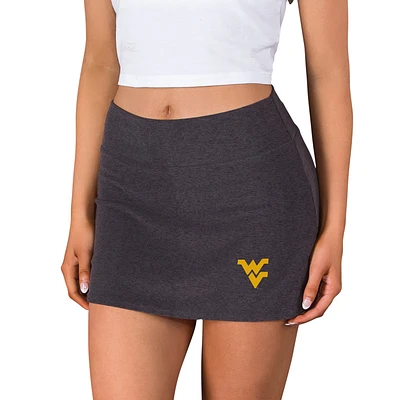 Women's Concepts Sport Charcoal West Virginia Mountaineers Centerline Knit Skort