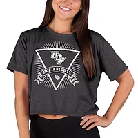 Women's Concepts Sport Charcoal UCF Knights Quest Knit Crop Top