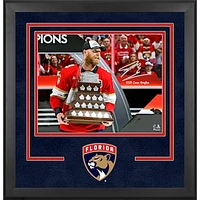 Sam Bennett Florida Panthers Autographed 2025 Stanley Cup Champions Deluxe Framed 16" x 20" Raising Conn Smythe Photograph with "2025 Conn Smythe" Inscription