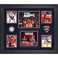 Matthew Tkachuk Florida Panthers Autographed 2025 Stanley Cup Champions Framed 20" x 24" Collage with a Piece of Game-Used Net from the 2025 Stanley Cup Final - Limited Edition of 100