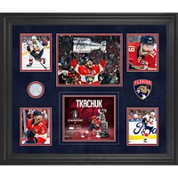 Matthew Tkachuk Florida Panthers Autographed 2025 Stanley Cup Champions Framed 20" x 24" Collage with a Piece of Game-Used Net from the 2025 Stanley Cup Final - Limited Edition of 100