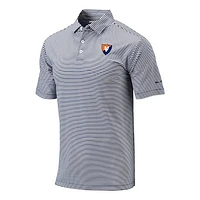Men's Columbia Navy Illinois Fighting Illini Vault Logo Club Invite Polo